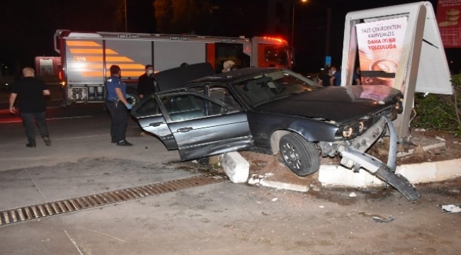 Polis otosuna çarpıp kazaya sebebiyet veren şüpheli gözaltında