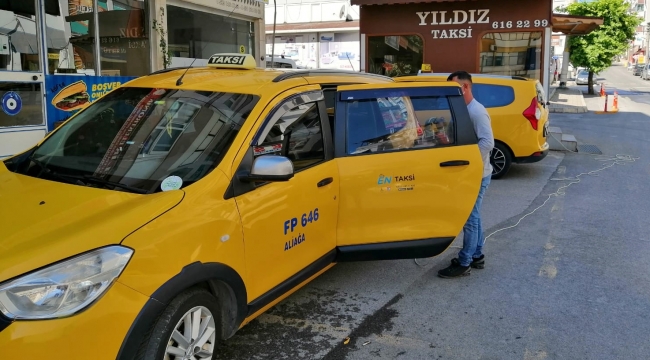 Ticari Taksiler Dezenfekte Ediliyor
