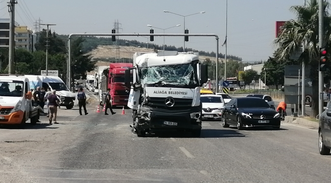 Aliağa'da trafik kazası: 9 yaralı