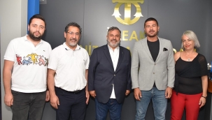 Belediye Başkanı Fatih Gürbüz 'den İMEAK DTO Aliağa Şubesine  Ziyaret