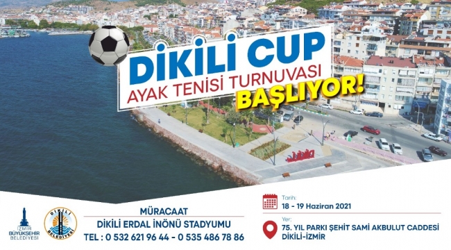 Dikili Cup Ayak Tenisi Turnuvası Başlıyor