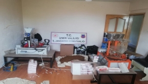 Kaçak sigara imalathanesine operasyon