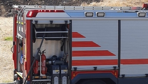 Aliağa'da  boş arsada yangın