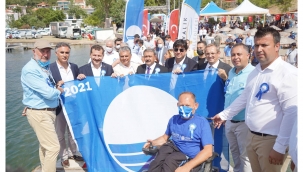 ULUSAL MAVİ BAYRAK TÖRENİ AYVALIK'TA SAHİPLERİNİ BULDU