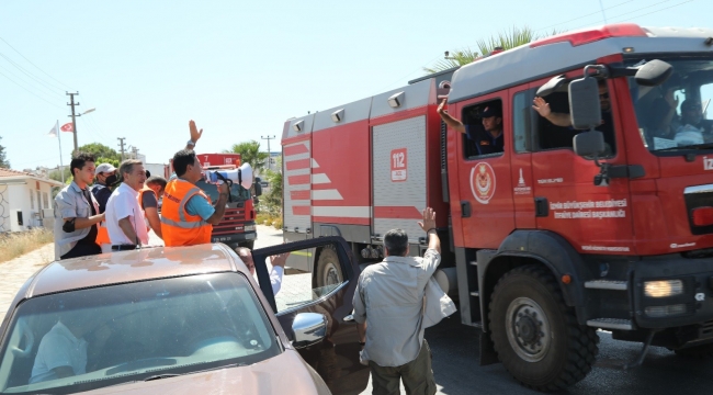 İzmir İtfaiyesi alkışlarla uğurlandı alkışlarla karşılandı