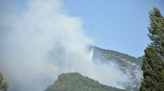 Kazdağları'nda Orman yangını Devam ediyor