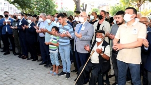 Yangın şehidine acı veda