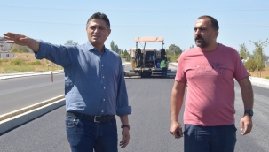 Güzelhisar Caddesi Asfaltlanıyor