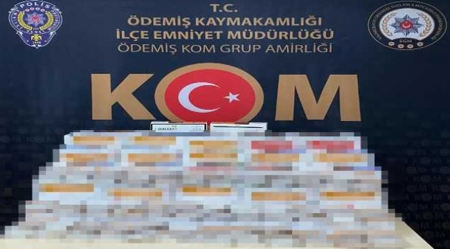 İzmir'de sahte bandrollü binlerce makaron ele geçirildi