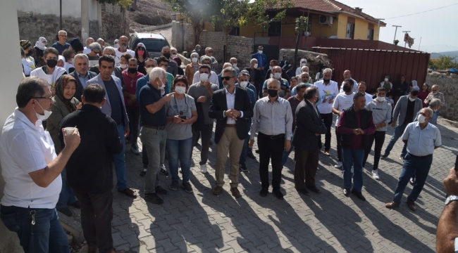 Aliağa'da cüruf tesisine  tepki I Toplantı Yapılamadı