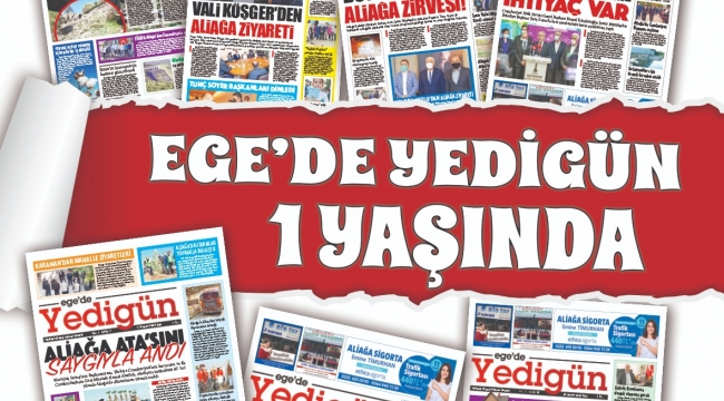 Ege'de Yedigün Gazetesi 1 yaşında