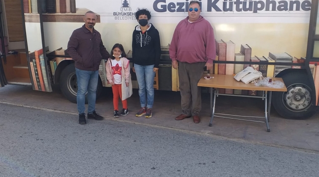 Gezici Kütüphane Şakran'da  Çocuklarla Buluştu