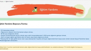 ​İzmir Büyükşehir Belediyesi'nin öğrenim desteği için başvurular devam ediyor