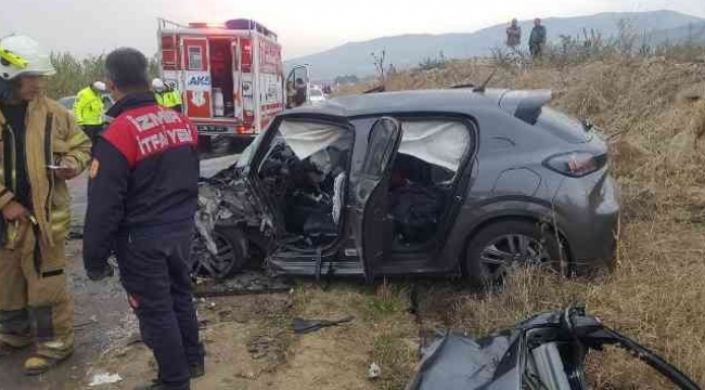 İzmir-Ödemiş yolunda feci kaza: 2 ölü, 4 yaralı