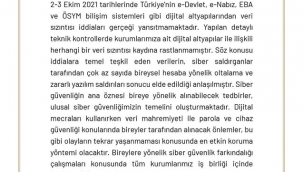 Veri sızıntısı iddialarına yalanlama!