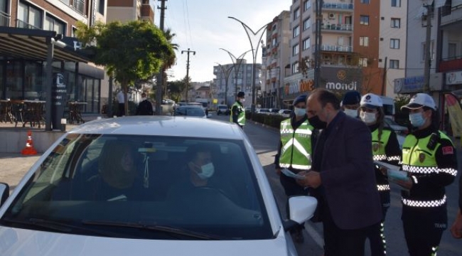 Aliağa'da "Bi Hareketine Bakar Hayat" trafik uygulaması