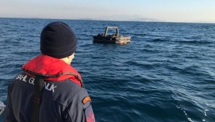 Aliağa açıklarında 11 düzensiz göçmen kurtarıldı