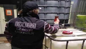 İzmir'de Kaçak akaryakıt deposuna baskın: Binlerce litre ele geçirildi