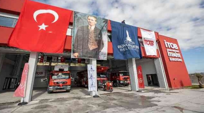 İzmir'de örnek güç birliği: Menderes İTOB'da itfaiye istasyonu açıldı