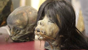 Aliağa'da Jivaro yerlilerinin kesip özel işlemlerden geçirdiği insan kafatasları ele geçirildi