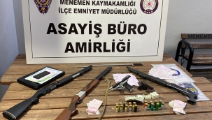 Menemen'de suç örgütüne yönelik eş zamanlı operasyon: 4 gözaltı