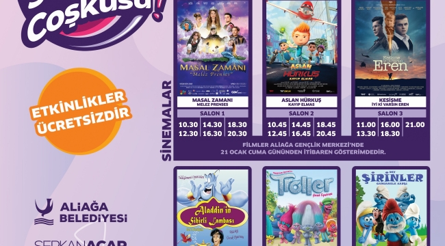  Aliağa'da Ücretsiz Tiyatro Ve Sinema Şöleni Başlıyor