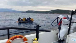 Can salında ölüme itilen göçmenleri Sahil Güvenlik kurtardı