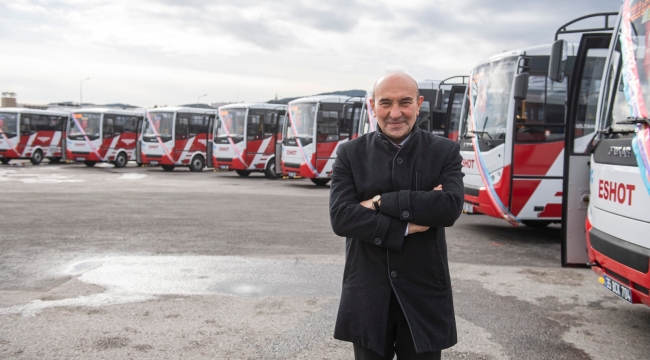 İzmir'e yeni yılın ilk hediyesi: Toplu ulaşıma 22 midibüs daha