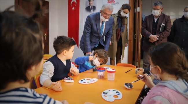 Ödemiş Belediyesi'nden cıvıl cıvıl Yaratıcı Minikler Atölyesi 