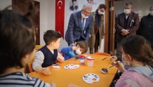 Ödemiş Belediyesi'nden cıvıl cıvıl Yaratıcı Minikler Atölyesi