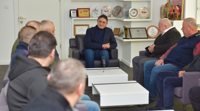 Aliağa Esnaf Odası Yönetiminden Başkan Serkan Acar'a Ziyaret 