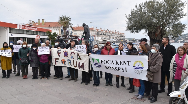 FOÇA KENT KONSEYİ'NDEN ''SAVAŞA HAYIR!''