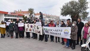 FOÇA KENT KONSEYİ'NDEN ''SAVAŞA HAYIR!''