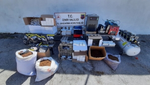 Aliağa'da kaçak sigara operasyonu