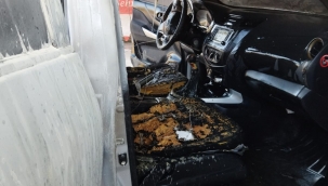 Aliağa'da Oto Yıkama Bölümünde Kamyonette çıkan yangında bir çocuk yaralandı 