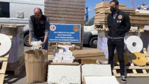 Gümrük Muhafaza ekiplerinden kaçak sigara üreticilerine operasyon
