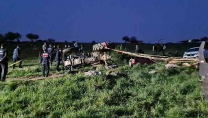 İzmir'de devrilen traktörün altında kalan karı-koca hayatını kaybetti