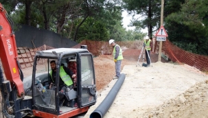 Urla Çeşmealtı'nda taşkın sorununun önüne geçecek proje başladı