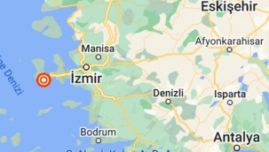 İzmir açıklarında 4.4 büyüklüğünde deprem