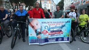 KINIK'TA SMA HASTASI KAAN EFE BEBEK İÇİN PEDALLAR ÇEVRİLDİ