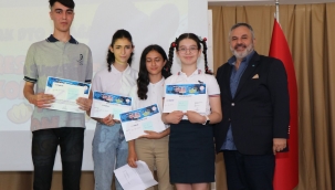Yarışmalarda dereceye giren öğrenciler ödüllendirildi 