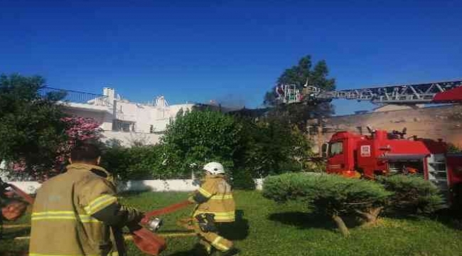 ALİAĞADA OTURDUĞU EVİ YAKAN ŞAHIS GÖZALTINA ALINDI