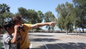 Büyükşehir'den çocuklara kuş gözlemciliği eğitimi