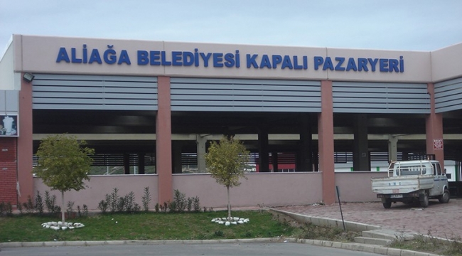 Aliağa Kapalı Pazaryeri Arife Cuma günü kurulacak