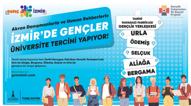 İzmir Büyükşehir Belediyesi, üniversite tercihinde gençlerin yanında