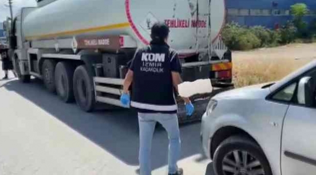 İzmir'de çevreye zararlı 23 ton karışımlı akaryakıt ele geçirildi