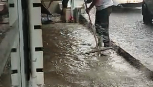 Aliağa 'da metrekareye 34,8kilogram yağış düştü