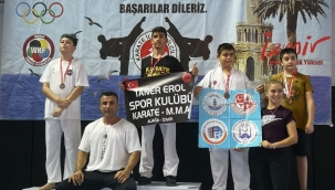 Aliağalı karatecilerden 1 kupa 15 madalya