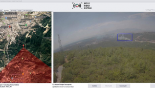 Bornova'daki yangına müdahale ediliyor