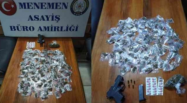 Menemen'de oto yıkamacıya uyuşturucu operasyonu: 2 gözaltı